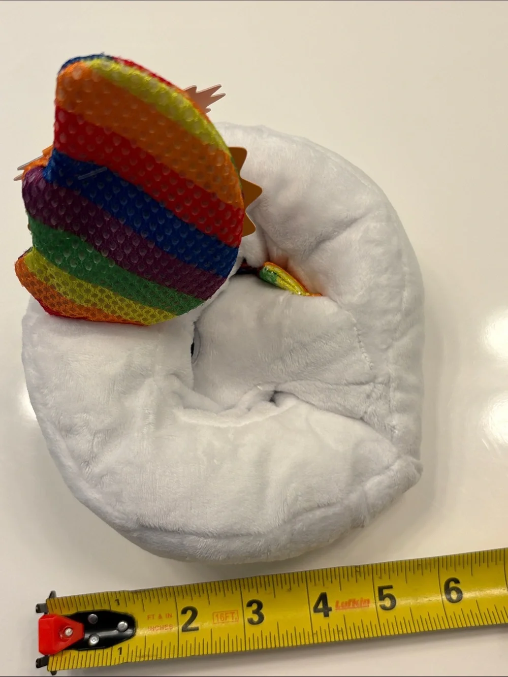 Bark White Plush Tina the Tubular Unicorn Dog Toy